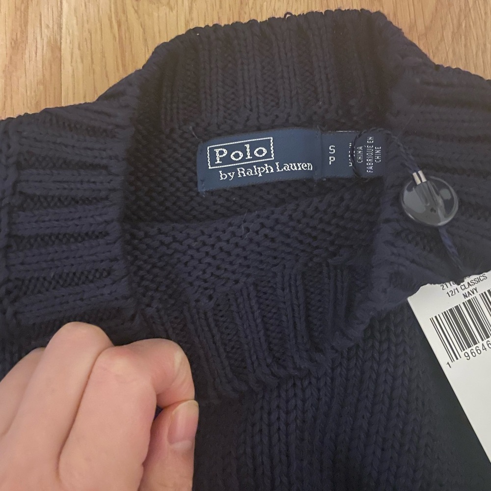 Polo Ralph Lauren Cotton Shaker-Stitch Sweater New With Tags (NWT) size Small - Picture 7 of 8